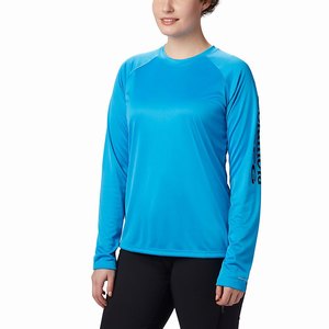 Columbia PFG Tidal Tee™ II Långärmad Tröja Dam Blå/Svarta (MFXRP0794)